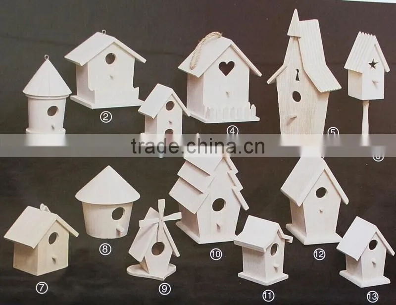 Simple Wooden craft Bird cage House
