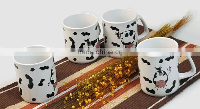350ml customized decal printing ceramic mug full wrap printing ceramic mug