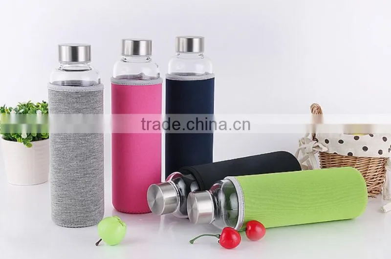 Insulated heat resistant borosilicate hot sport water bottle