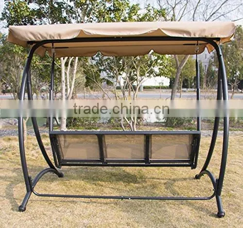 Outdoor Garden Yard 3 person Canopy Swing Hammock Chair