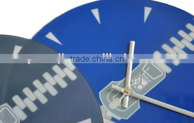 Supply creative fashion zipper wall clock / mute scan wall clock