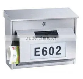 FQ-176 Metal Wall Mounted Mailbox,stainless steel mailbox,American mailbox,four colors available