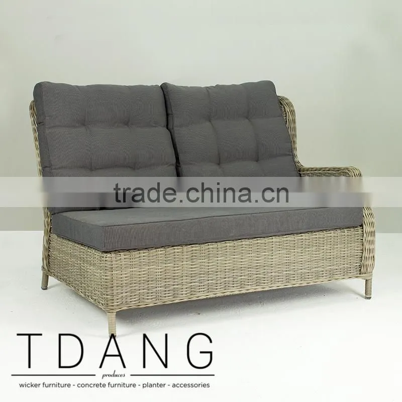 Hanna Wicker Sofa Left Hand- Modern Outdoor Wicker Furniture - Rattan Corner Sofa Sets