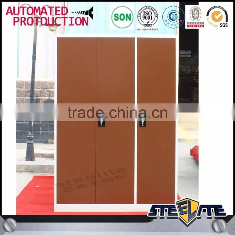 Henan Steelite 3 door metal wardrobe godrej almirah designs with price