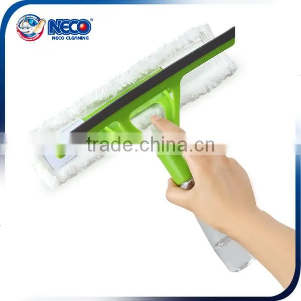 New spray window squeegee with Microfiber Cleaner