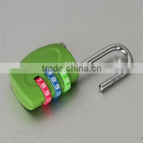 3 digit zinc alloy travel password luggage lock