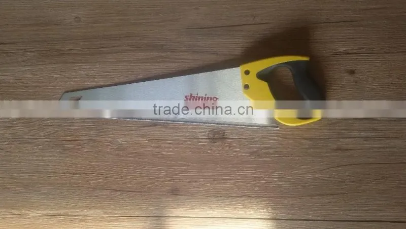 2side machine grind teeth hand saw with plastic handle