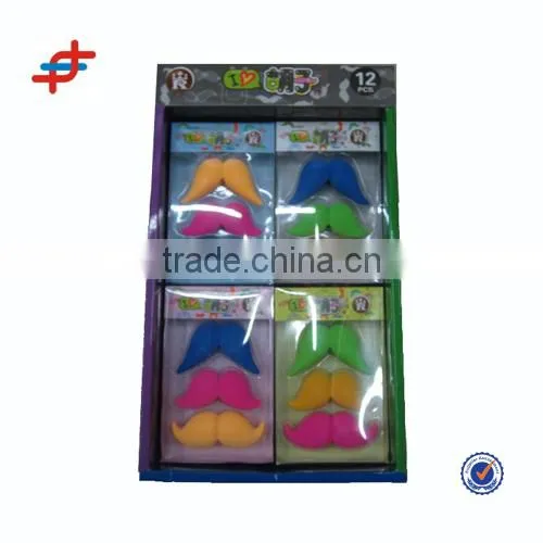 MUSTACHE ERASER, FUNNY ERASER, FANCY SHAPED ERASER