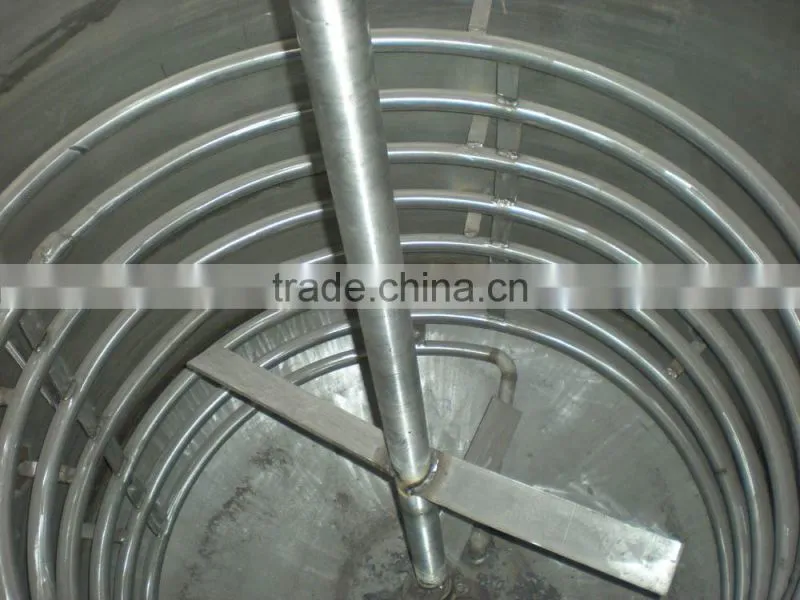 Stainless Steel Chemical Reactor With Heating Jacket And Cooling Inner Coils