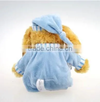 Sitting super soft stuffed doggy baby first tv plush toys