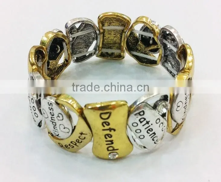 New handmade resin bracelets hotsale blue and white colored resin cuff bracelet