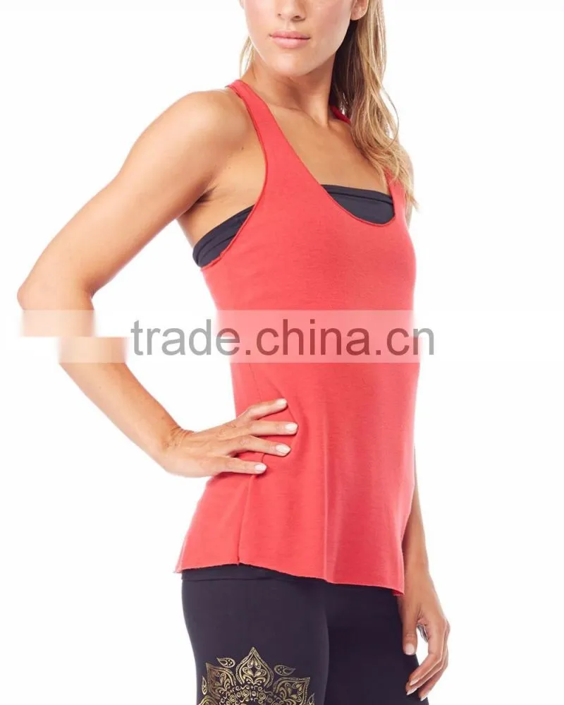 2016 Wholesale Sexy Tank Top Ladies Bodybuilding Custom Gym Stringer Vest
