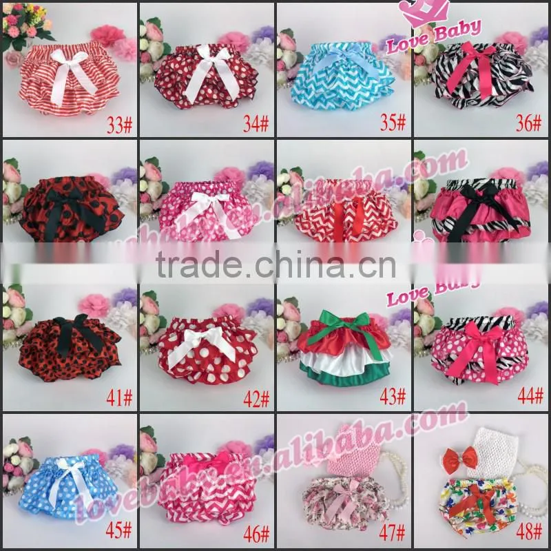 Wholesale Baby Satin Bloomers Fashional Cute Girl Satin Underwear