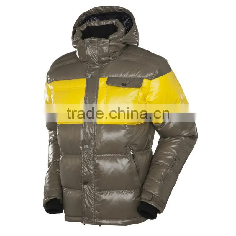 mens high quality shiny down jacket