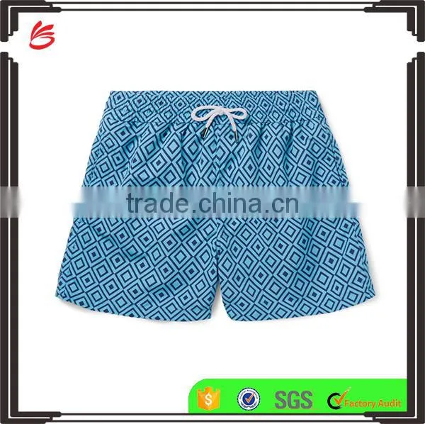 High quality custom embroidery pattern plain men swim short & beach shorts & board shorts