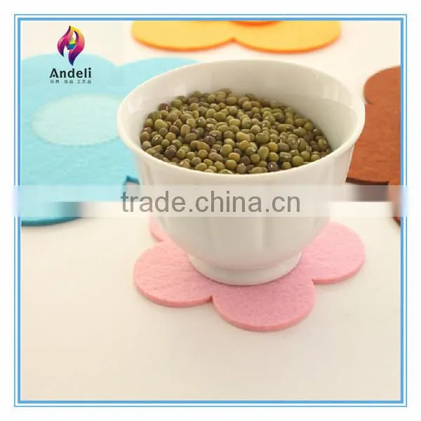 Flower Coffee Cup coaster,cup with coaster attached
