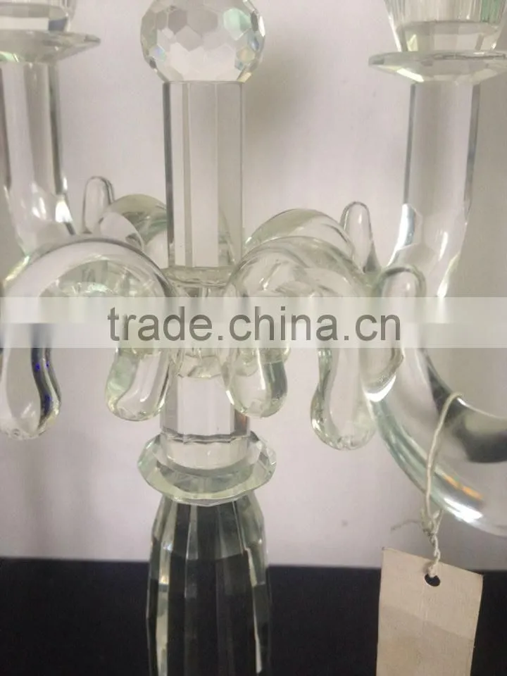 HOT SALE!!! Crystal Glass Candle Holder Crystal Glass Candelabra Wholesale Candle Holders