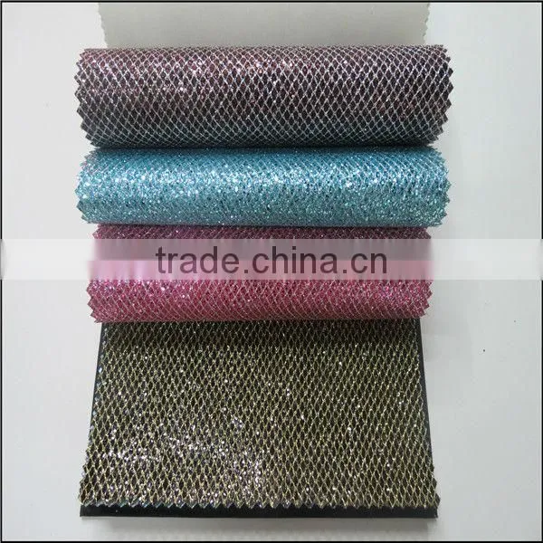 Made in China 2013Good style glitter artificial leather