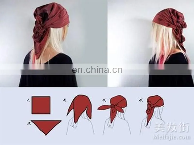 Custom Polyester Satin Women Scarf