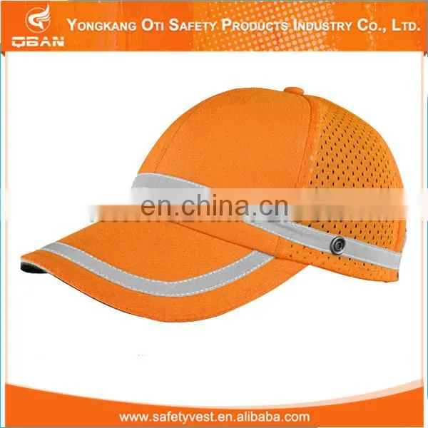 Hi vis Refletive caps safety baseball cap