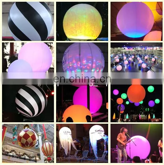 a Full color printing inflatable pillar with LED lights