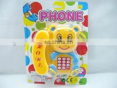 funny baby plastic toy telephone with music&light