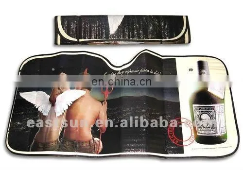 EASTSUN Printing Car Sunshade Of EPE Foam With Aluminum Coating On 1 Side 130*60cm