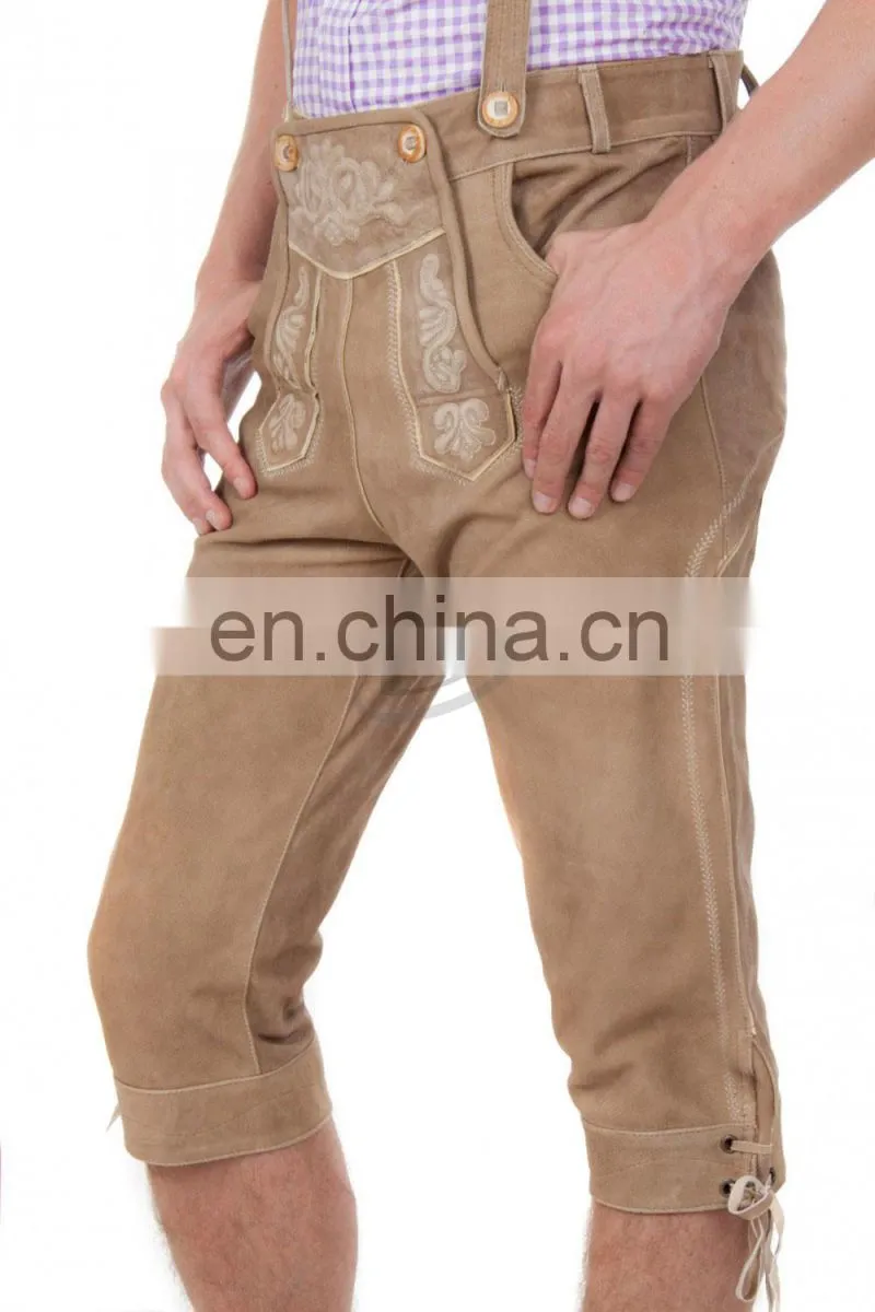 2016 Men's Stylish Bavarian Oktoberfest Trachten Lederhosen (Bavaria Clothing)