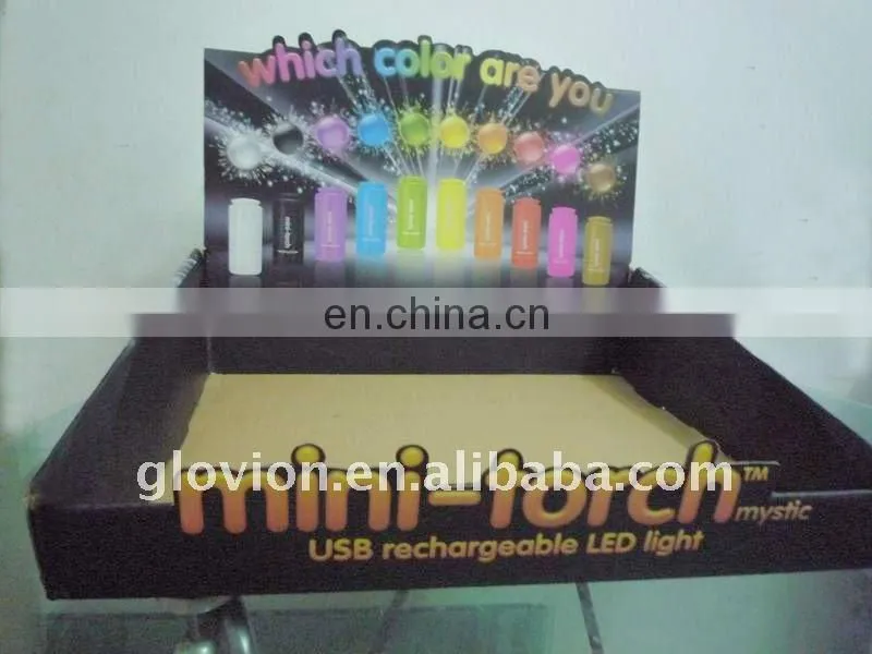 Hot mini led torch portable torch led flashlights colorful USB torch