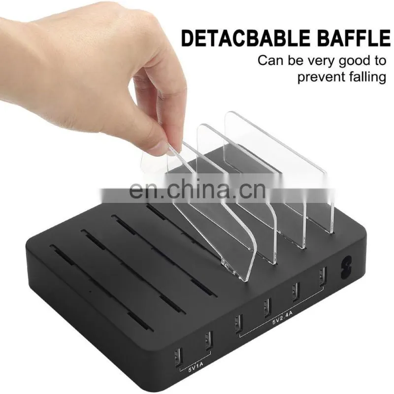 factory multi-function watch charge holder station restaurant cell phone tablet charging station organizer