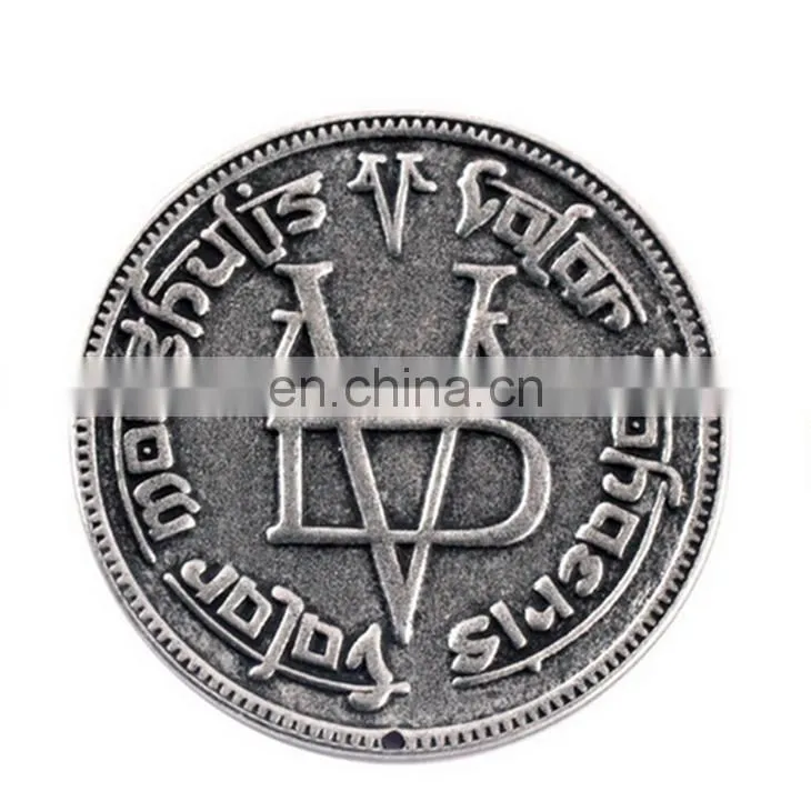 Hot Selling Promotional Movie Souvenir Game of Thrones Coin Badge Custom Antique Old Game Coin