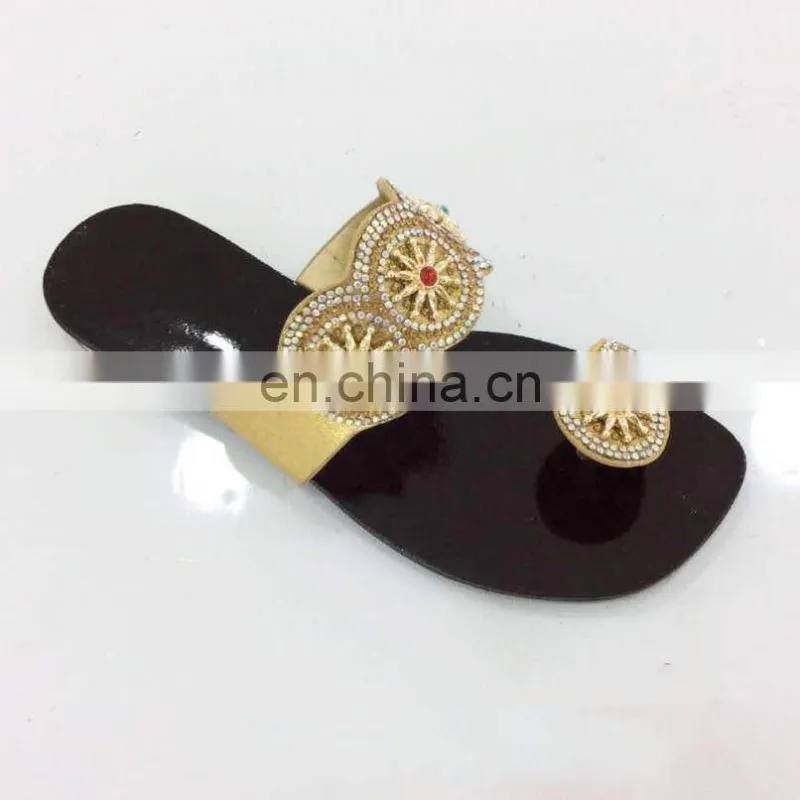 Wholesale beads rhinestone sandal accessories for lady