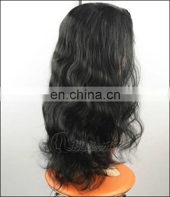 26" Long size Indian virgin hair front lace wig