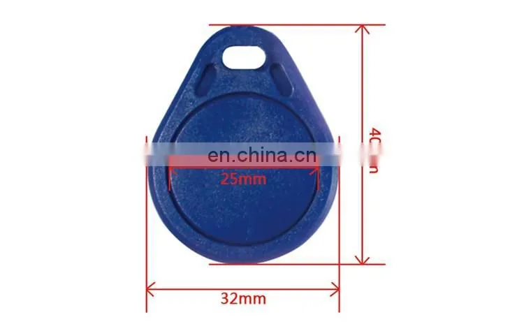 Low Price Waterproof 125 khz RFID Keyfob with Iron Ring