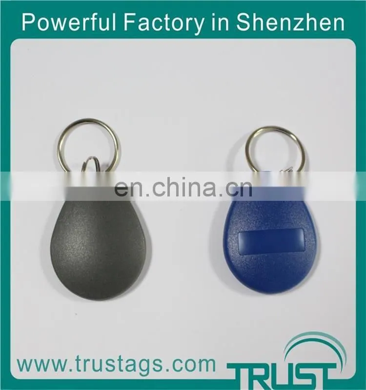 Low frequency rfid TK4100 Plastic key chain key fob