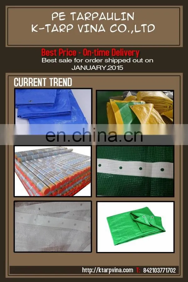 Pe Tarpaulin made in Vietnam from K-Tarp Vina Co., LTD