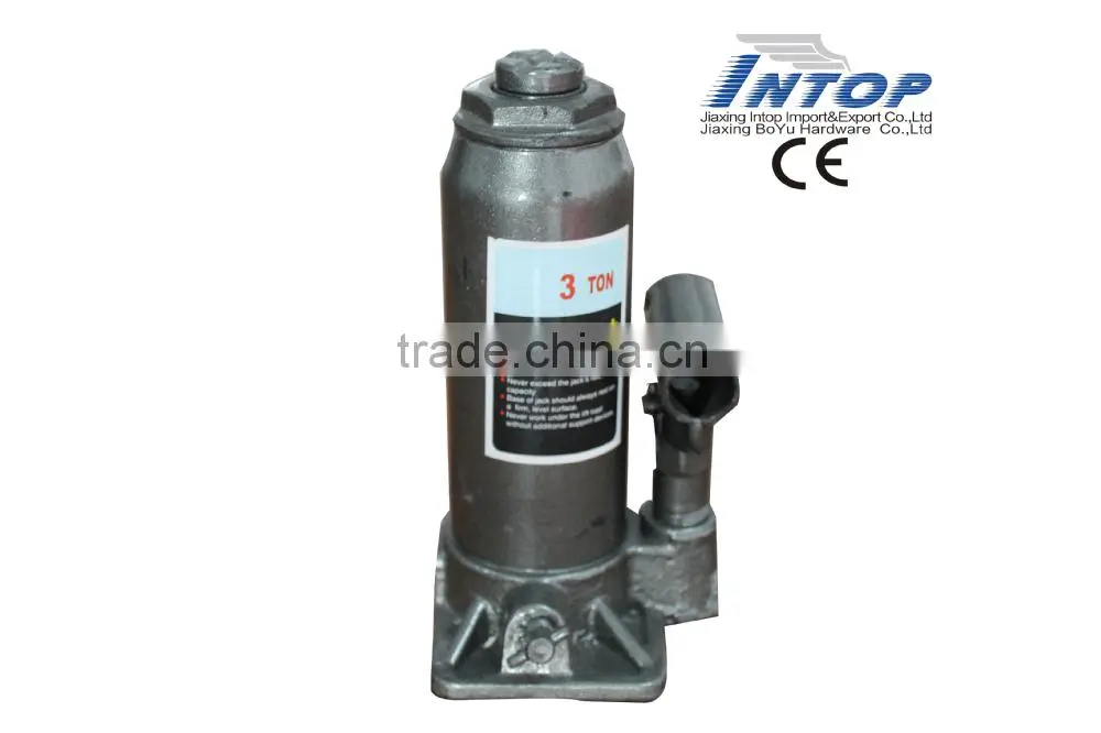 Hydraulic bottle jack 3T with safety valve CE
