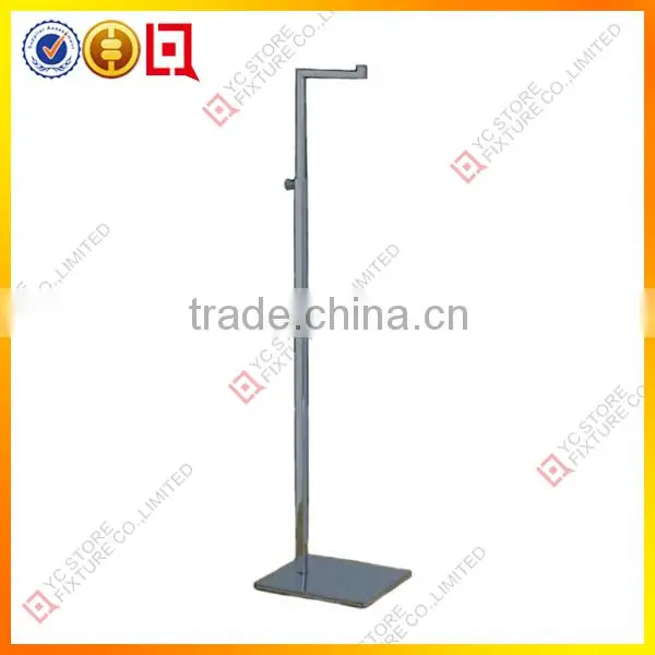 Chrome finish counter top metal muffler display rack for retail store