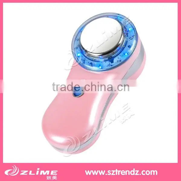 Rechargeable Handheld Infrared Heating ionic Vibrating Facial Massager