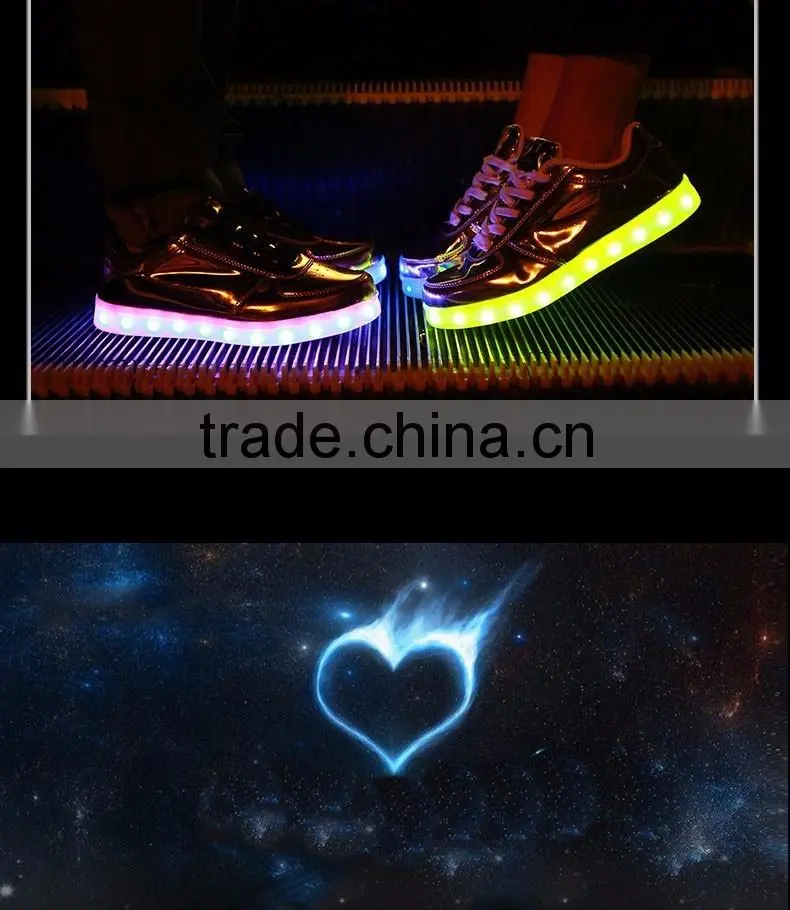 2016 Casual Luminous Shoes Led Women Fashion Simulation LED Shoes Colors