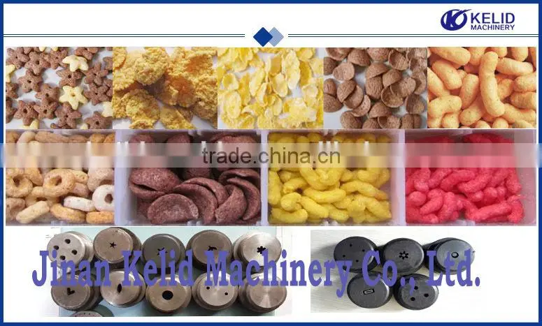 Popular Breakfast Cereal Extruded Corn Flakes Machinery