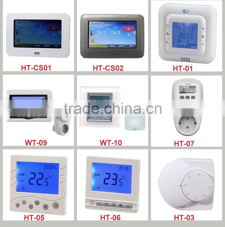 RF wireless heating room thermostat for gas boiler