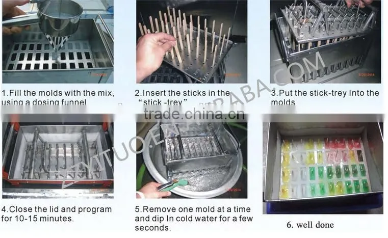 Food safety standard CE Commercial Hard popsicle making machine