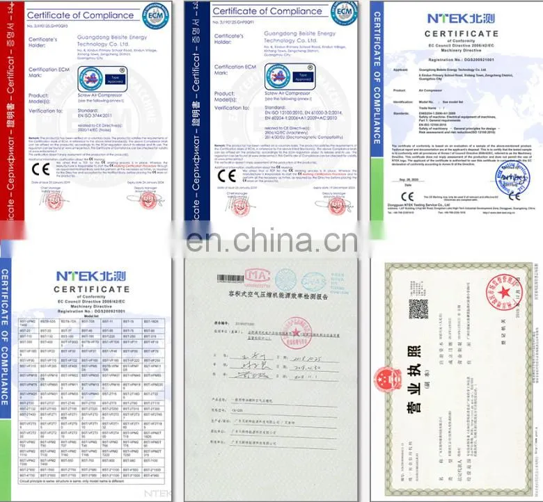 Cheapest Price Combined Screw Air Compressors Prices Integrated Direct Air-compressors Screw Air Compressor