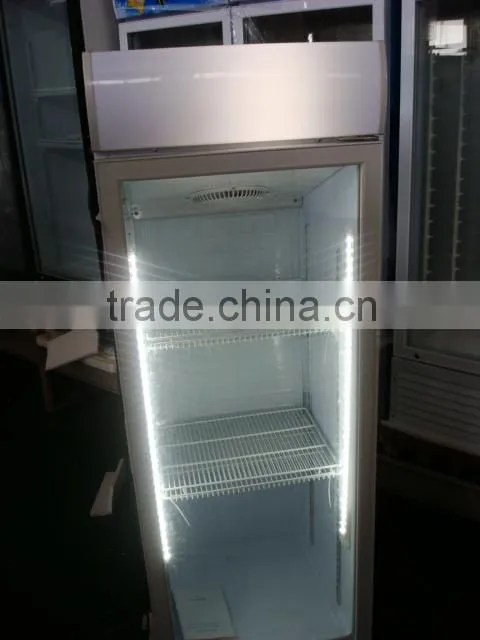 Direct cooling glass display showcase/drink refrigerator/beer cooler