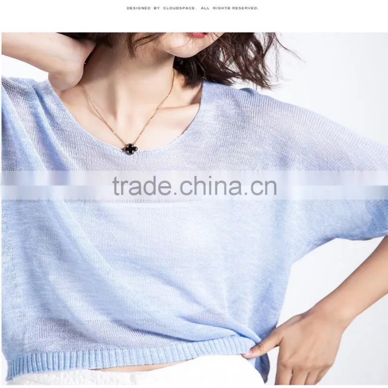Ladies Custom Design Wholesale casual summer Pullover Sweaters with best price
