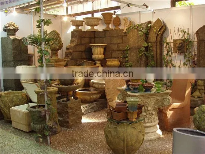 Big Antique stone factory flowerpots