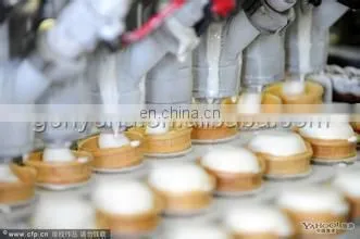 small scale ice cream cup and cone filling machine