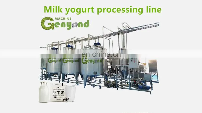 Industrial automatic pasteurized milk processing line