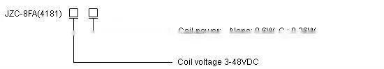 JZC-8FA(4181) Miniature Relay-PCB Relay